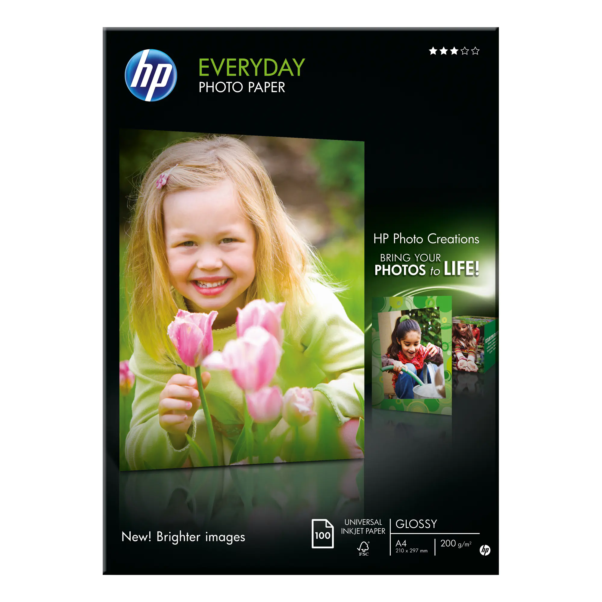 HP Fotopapier Everyday DIN A4 200g weiß 100Blck. aus der Kategorie Spezialpapiere