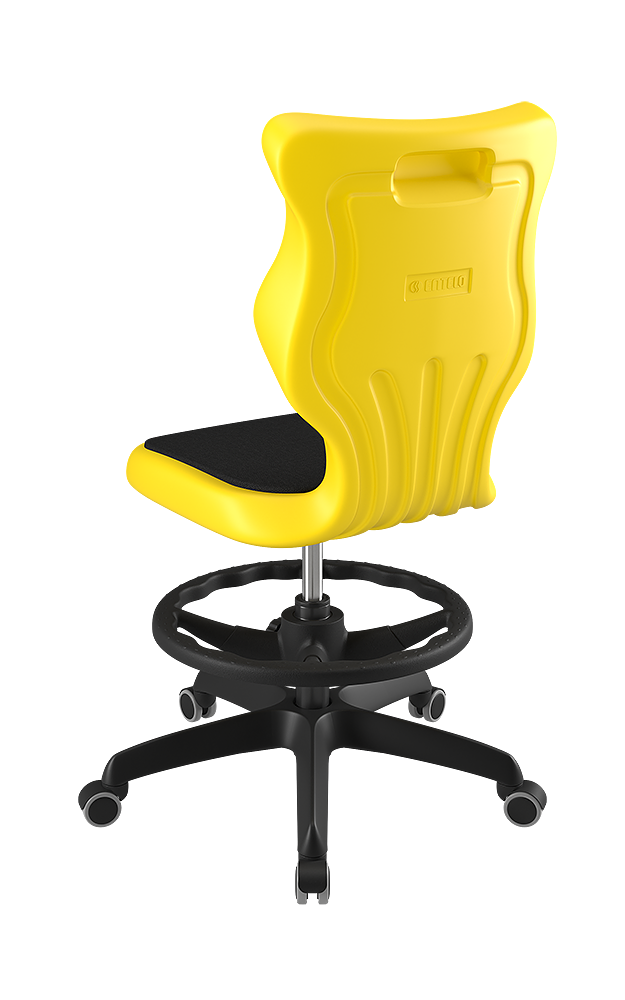 Drehstuhl mit hoher Rückenlehne, höhenverstellbar mit Gasfeder, ergonomische Kunststoffschale aus der Kategorie Bürodrehstühle