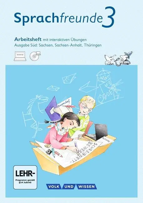 Sprachfreunde 3. Schuljahr. Arbeitsheft mit interaktiven Übungen aus der Kategorie Deutsch