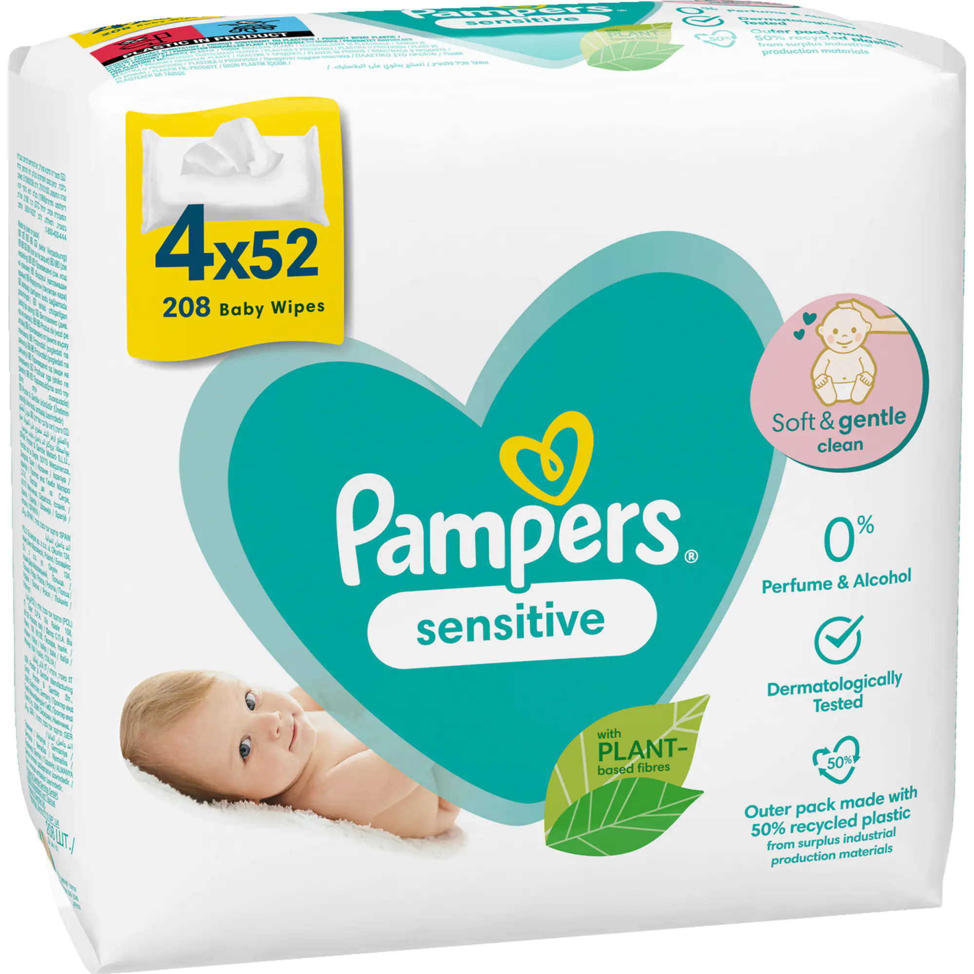 Pampers Feuchttuch Sensitive 4x52St. aus der Kategorie Schwämme & Tücher