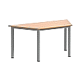 Trapeztisch, 160x80 cm (B/T), 72 cm hoch,