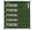 Klassen-Plantafel, 12 Stunden Mo-Fr, für 25 Klassen, 123x117 cm,