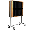Klassenbuchwagen, für 46 Klassenbücher, keine Türen,
