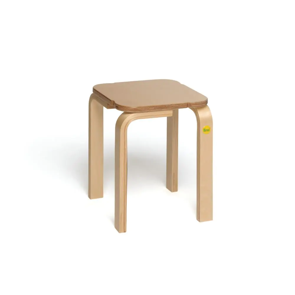 Hocker aus Birken-Formholz lackiert, BxT 36 x 36 cm aus der Kategorie Hocker