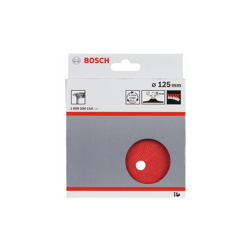 Bosch PRO Stützteller 125 x 8 mm, Klettverschluss #1609200154