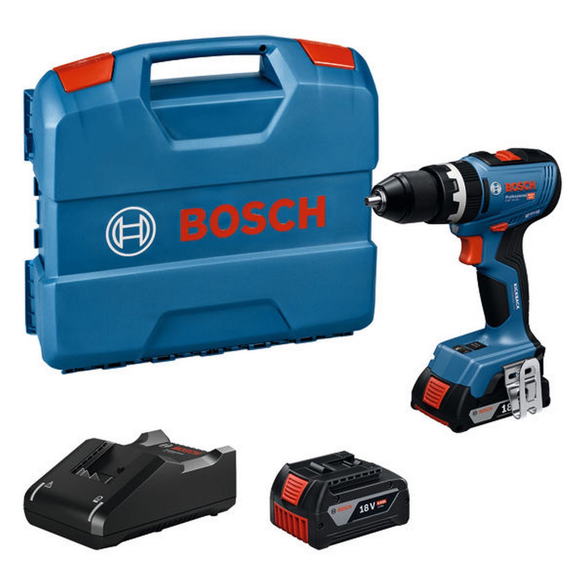 Bosch Akku-Schlagbohrschrauber GSB 18V-65, 1 x Akku GBA 18V 2.0Ah in L-CASE #06019N3332