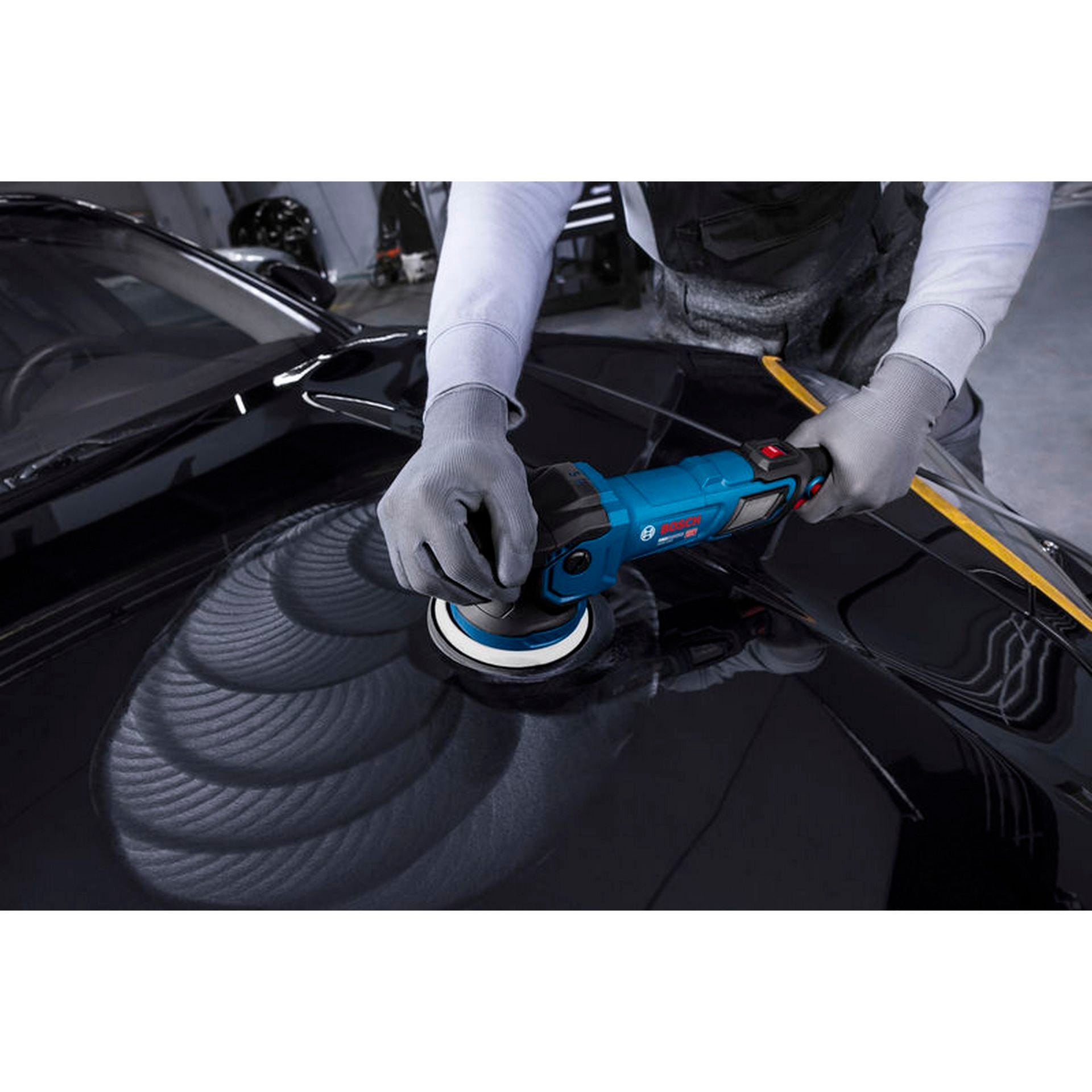 Bosch Polierer GPX9-125S, Schwamm 130 mm, Bosch Professional Werkzeugtasche #06013B1000
