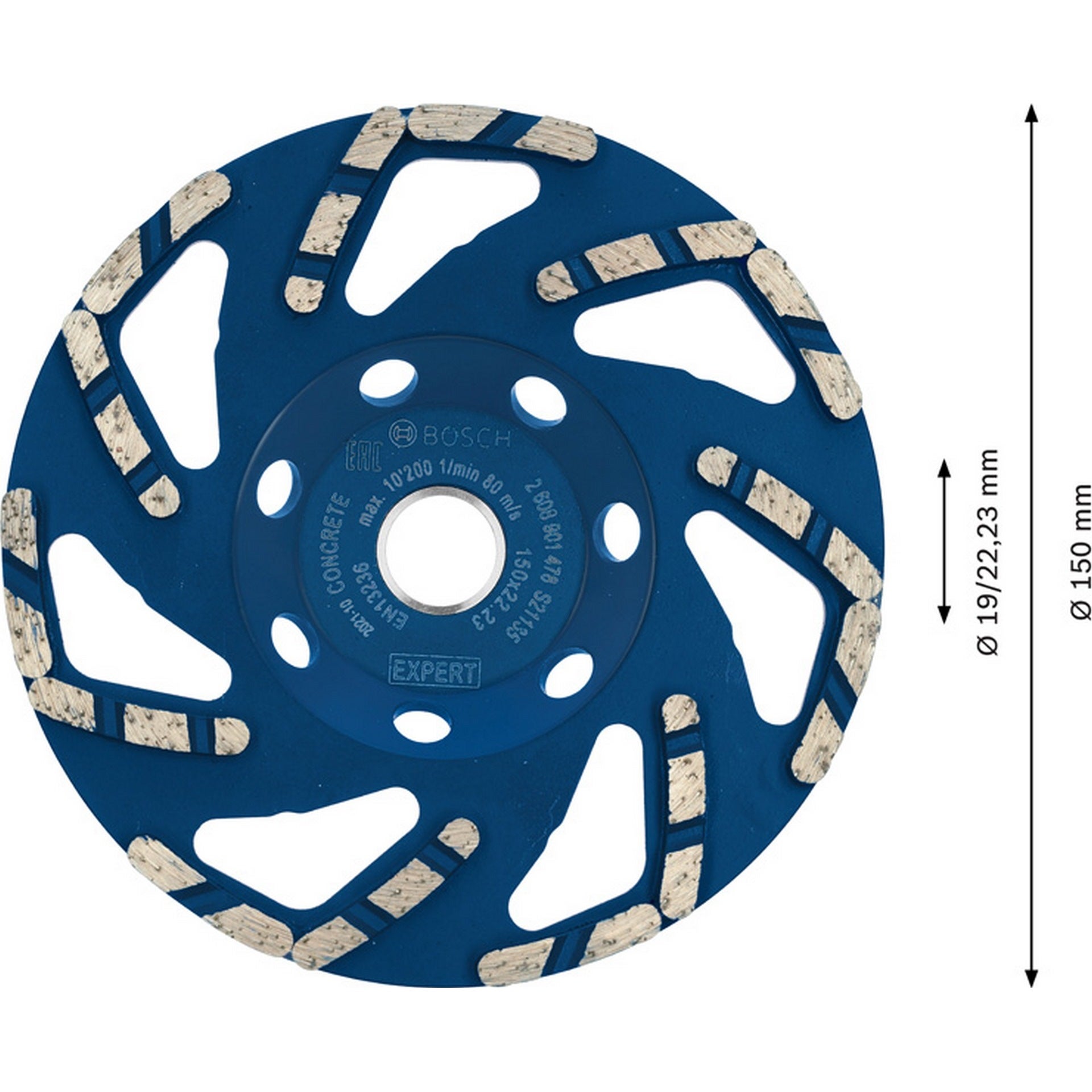 Bosch EXPERT Concrete Topfscheibe, 150x22,23x4,5 mm #2608901478