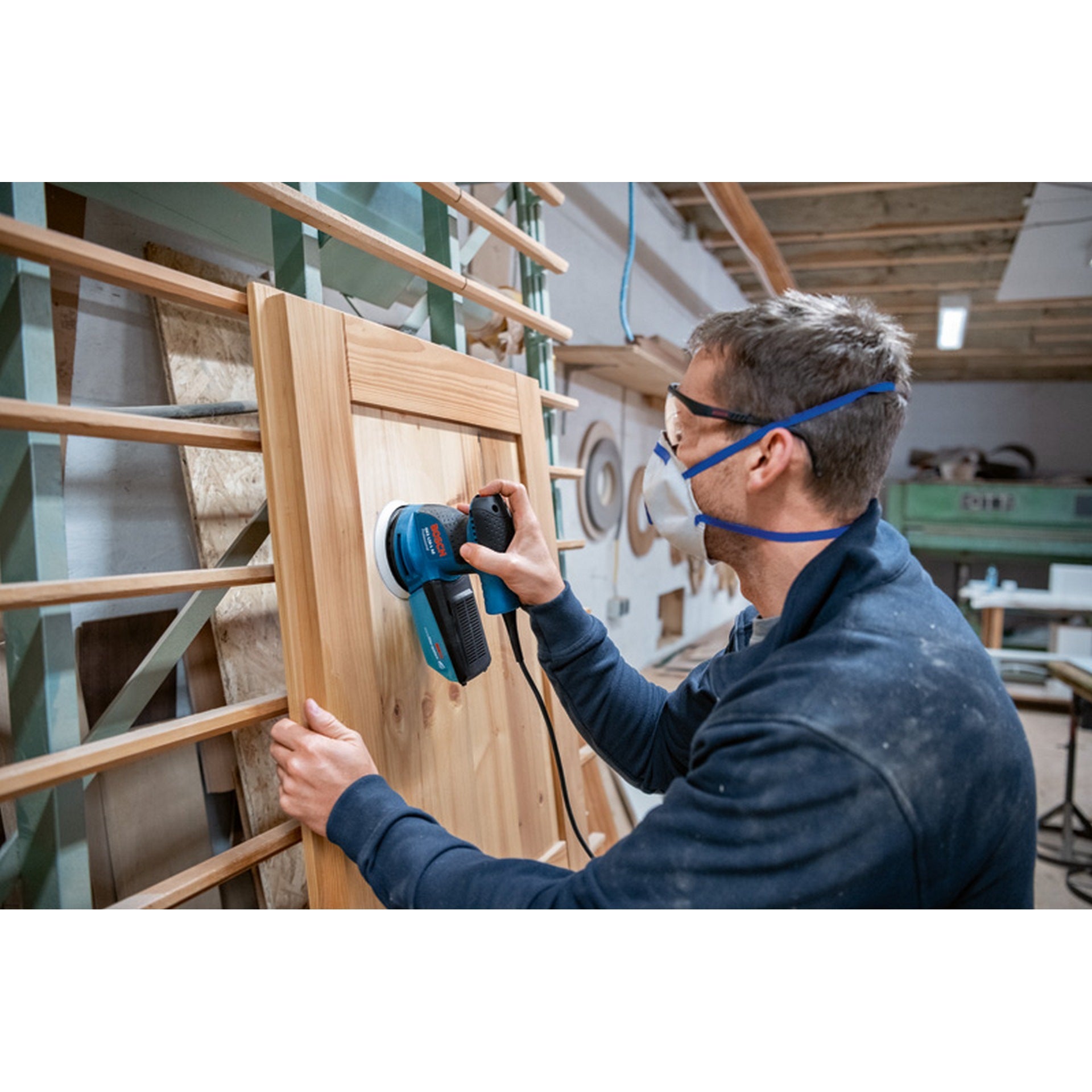 Bosch Exzenterschleifer GEX 125-1 AE, mit 3 x Schleifblatt C470, im Handwerkerkoffer #0601387504
