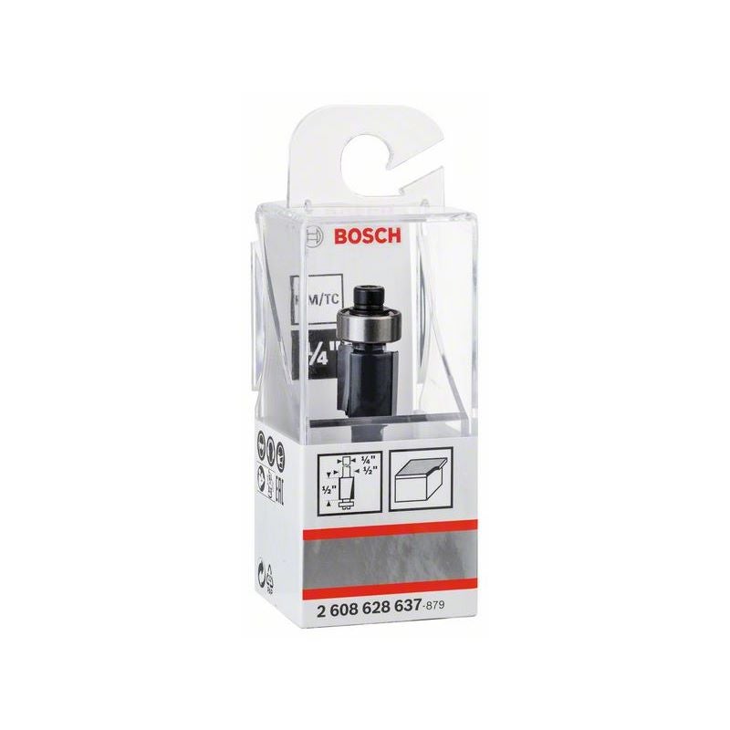 Bosch PRO Bündigfräser mit unterem Kugellager, D 1/2", L 1/2", S 1/4" #2608628637