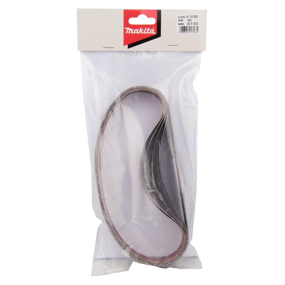 Makita Schleifband Glas 30 x 533 mm, K100, 5 Stk. #P-01208