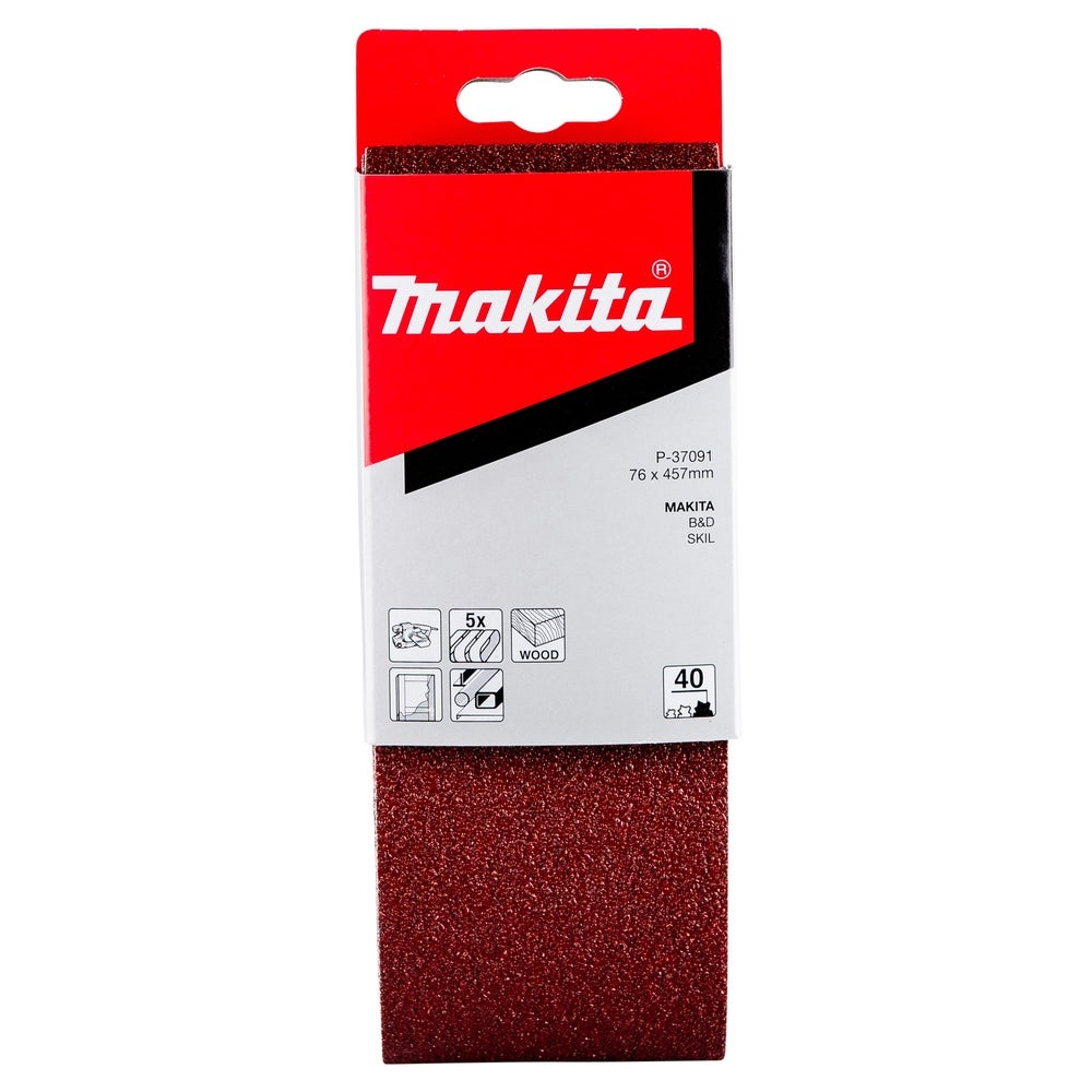Makita Schleifband 76 x 457 mm/K40/5 Stk. #P-37091