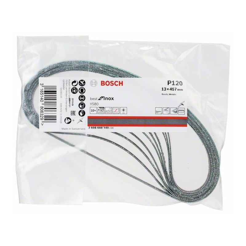 Bosch PRO Y580 Schleifband, 13 x 457 mm, 120, 10-tlg. #2608608Y49