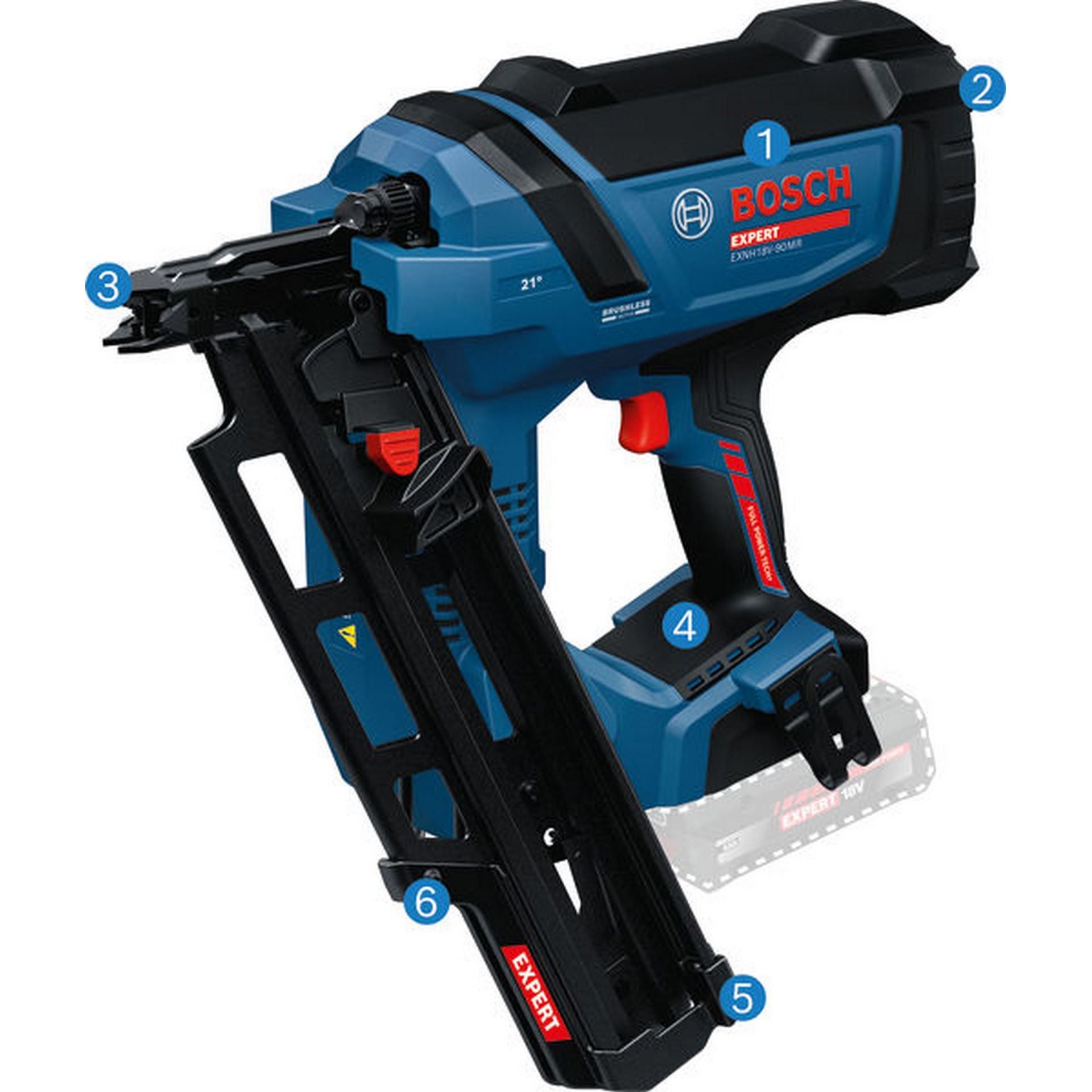 Bosch Akku-Holznagler EXNH18V-90MR in XL-BOXX #06019R1302