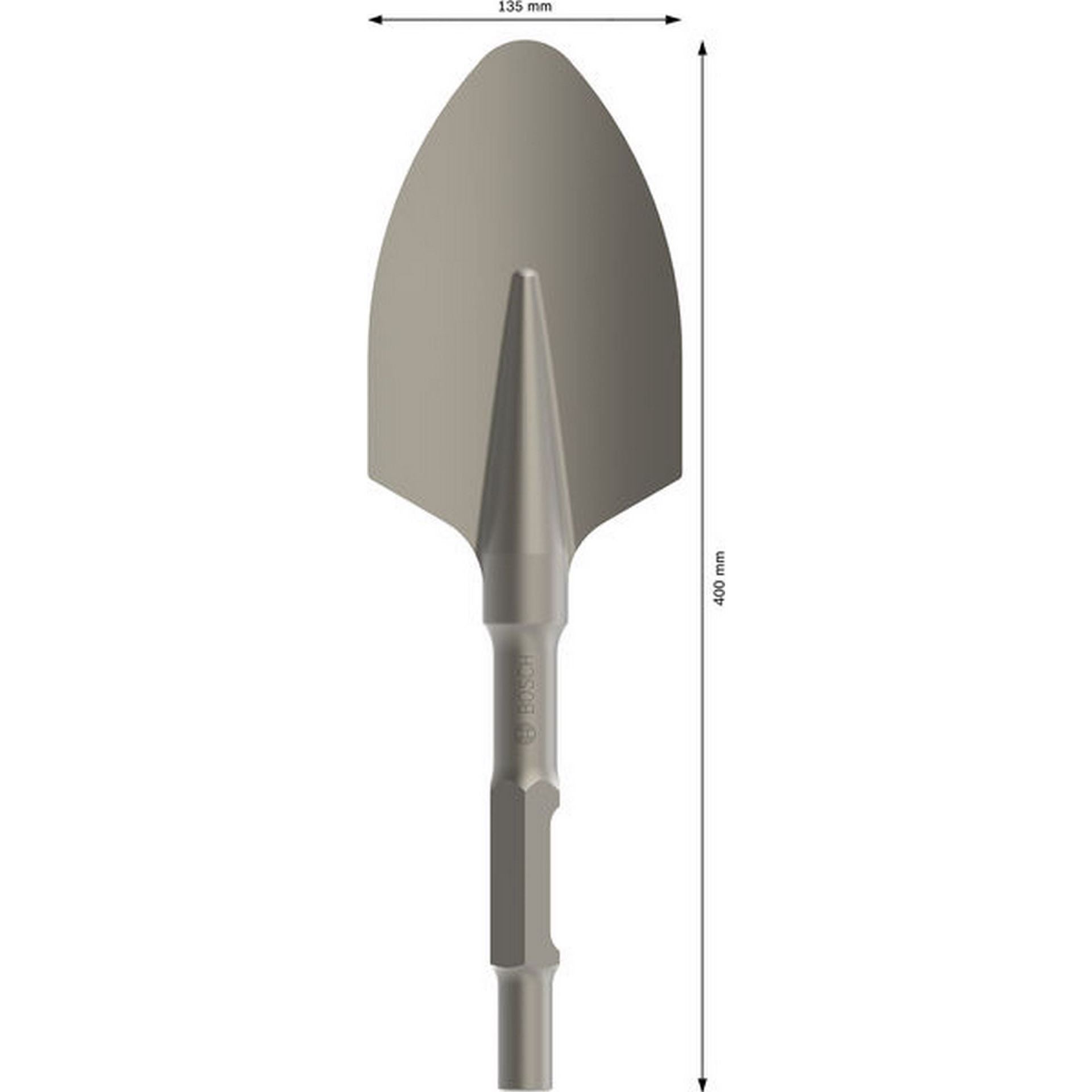 Bosch PRO HEX 30-4C Spatmeißel, gerundet, 135 x 400 mm #2608690110