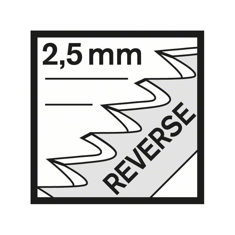 Bosch PRO Hardwood clean reverse T101BRF Stichsägeblatt, 100 mm, 25-tlg. #2608634989
