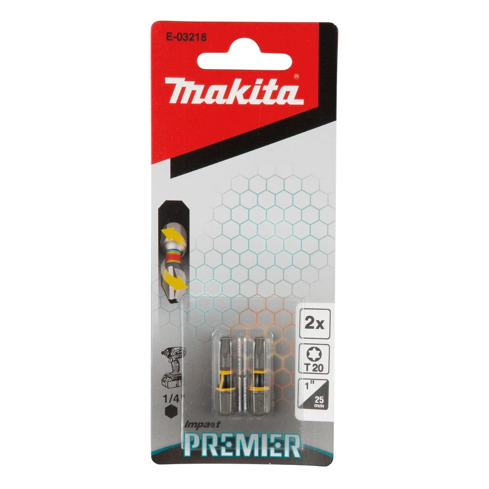 Makita Impact Premier Bits T20 25 mm #E-03218