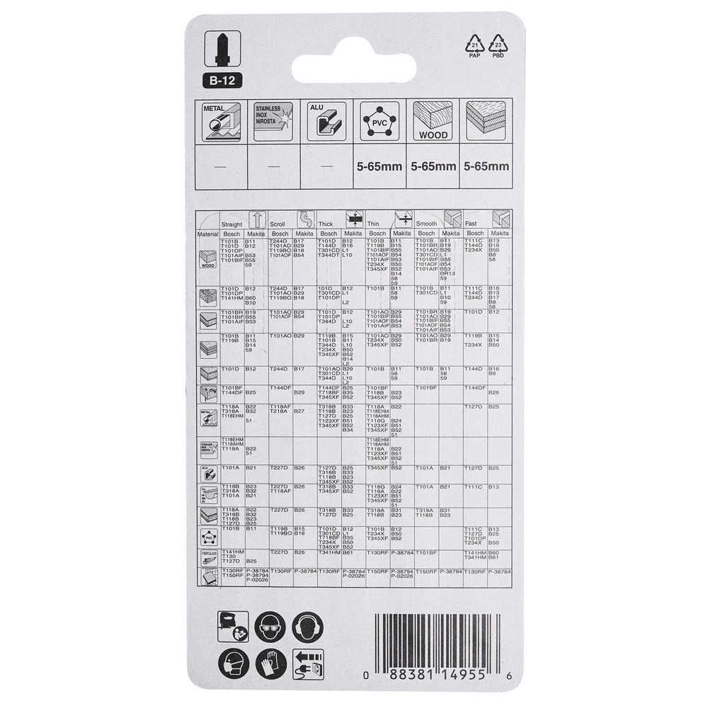 Makita Stichsägeblatt für Holz Sauberer Schnitt #A-85640
