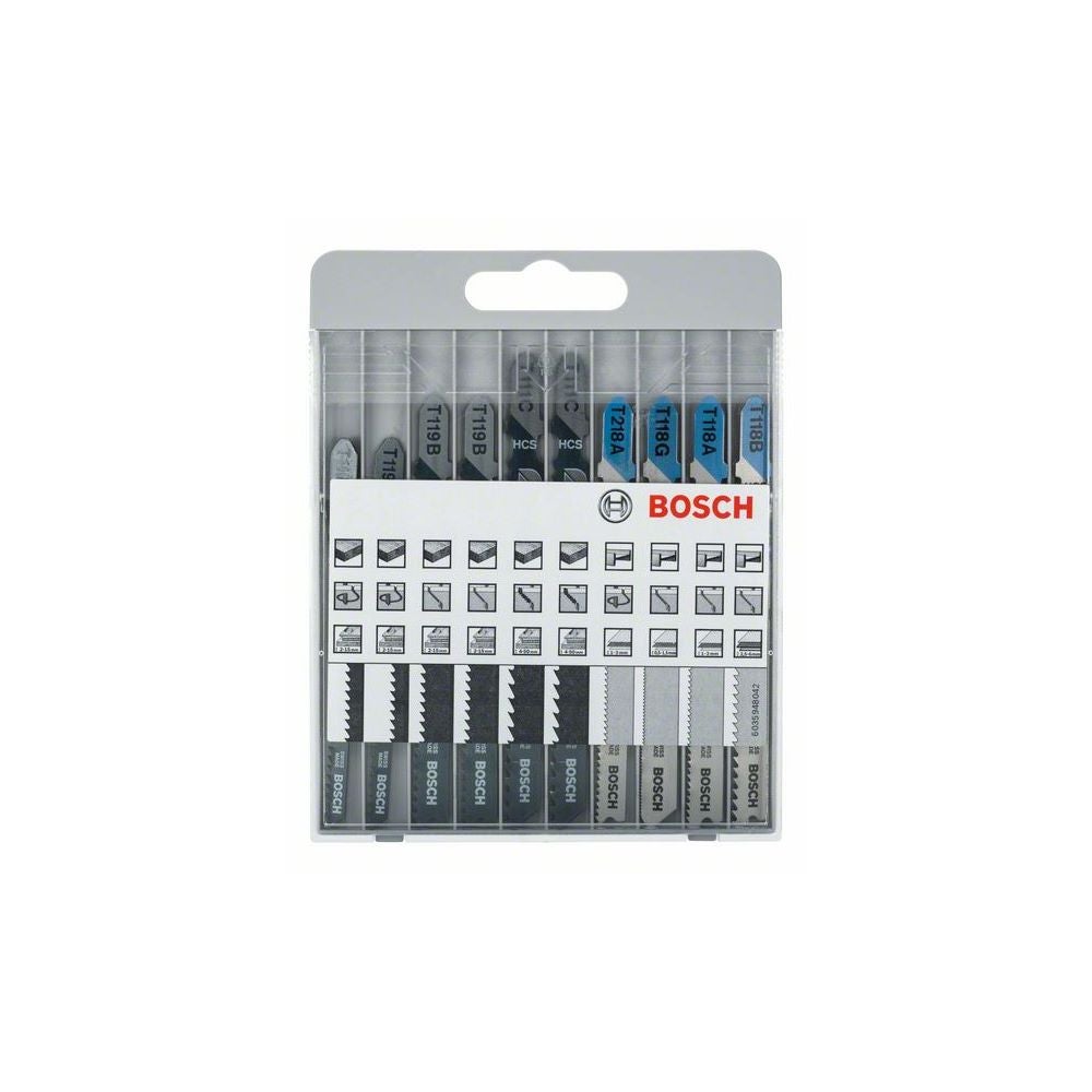 Bosch 10-tlg. Stichsägeblatt-Set Basic for Metal and Wood #2607010630