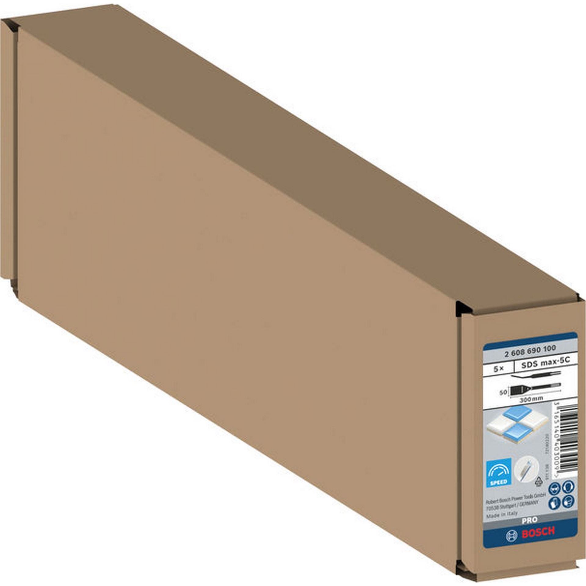 Bosch PRO SDS max-5C Fliesenmeißel-Set, 50 x 300 mm, 5-tlg. #2608690100