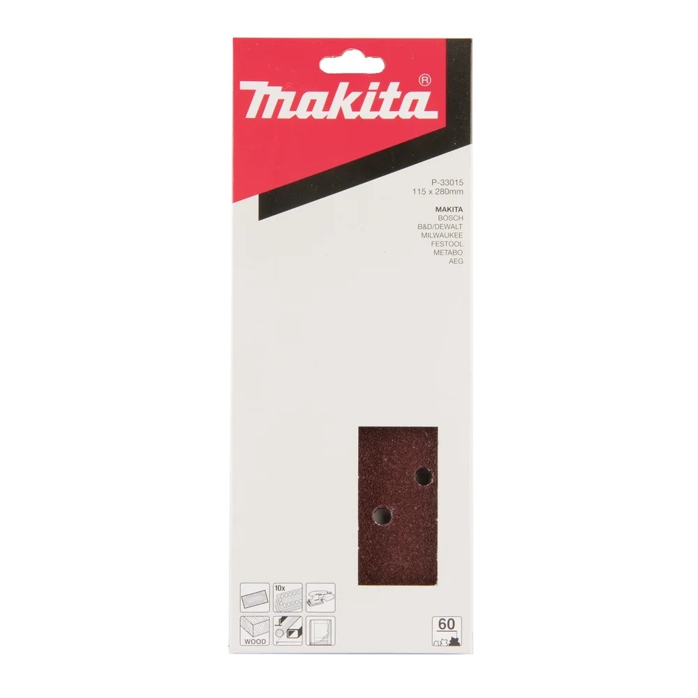 Makita Schleifpapier 115 x 280 mm, K60, 10 Stk. #P-33015
