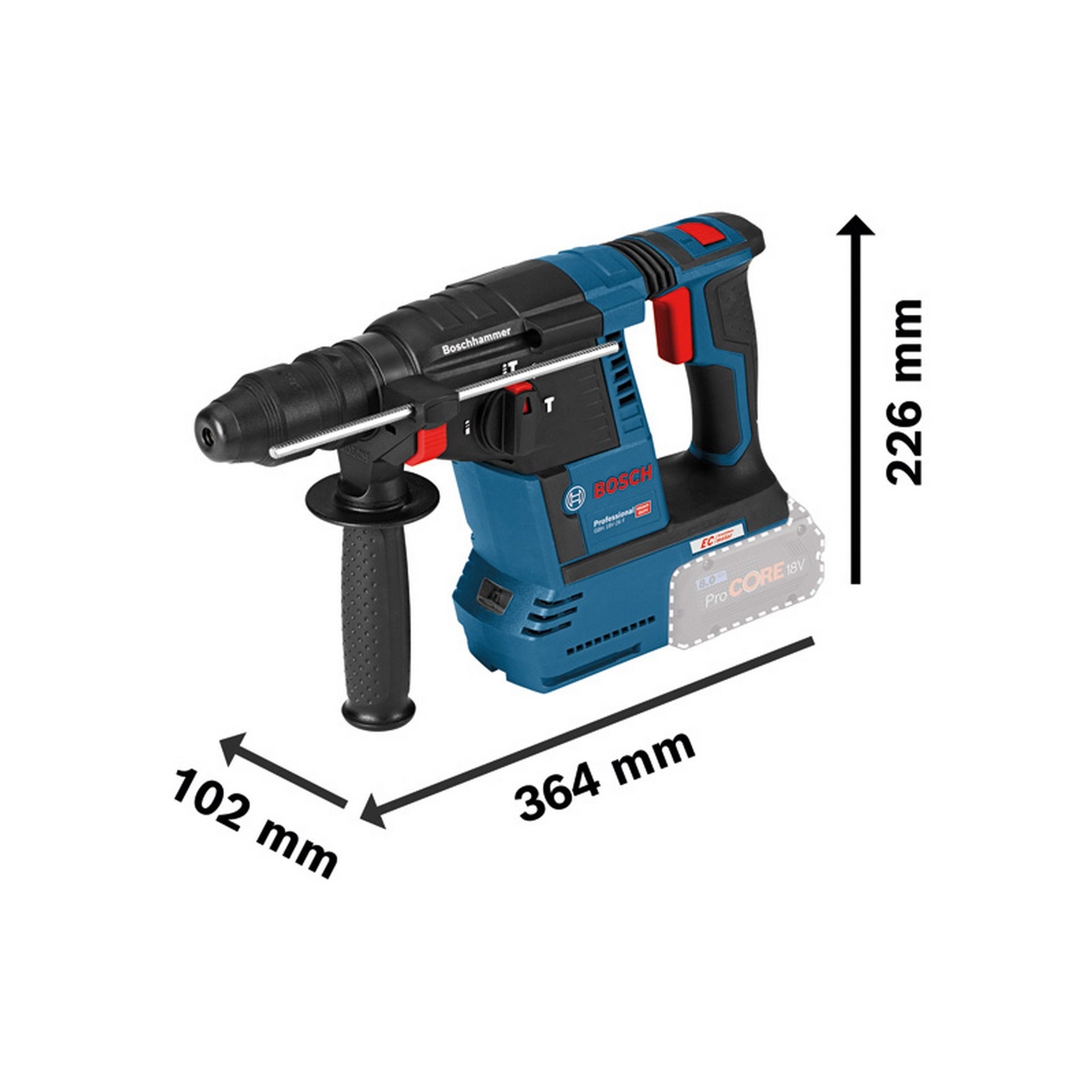 Bosch Akku-Bohrhammer mit SDS plus GBH 18V-26F #0611910000