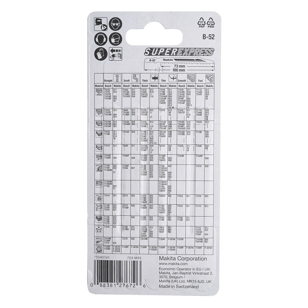 Makita Stichsägeblatt Super Express #B-06482