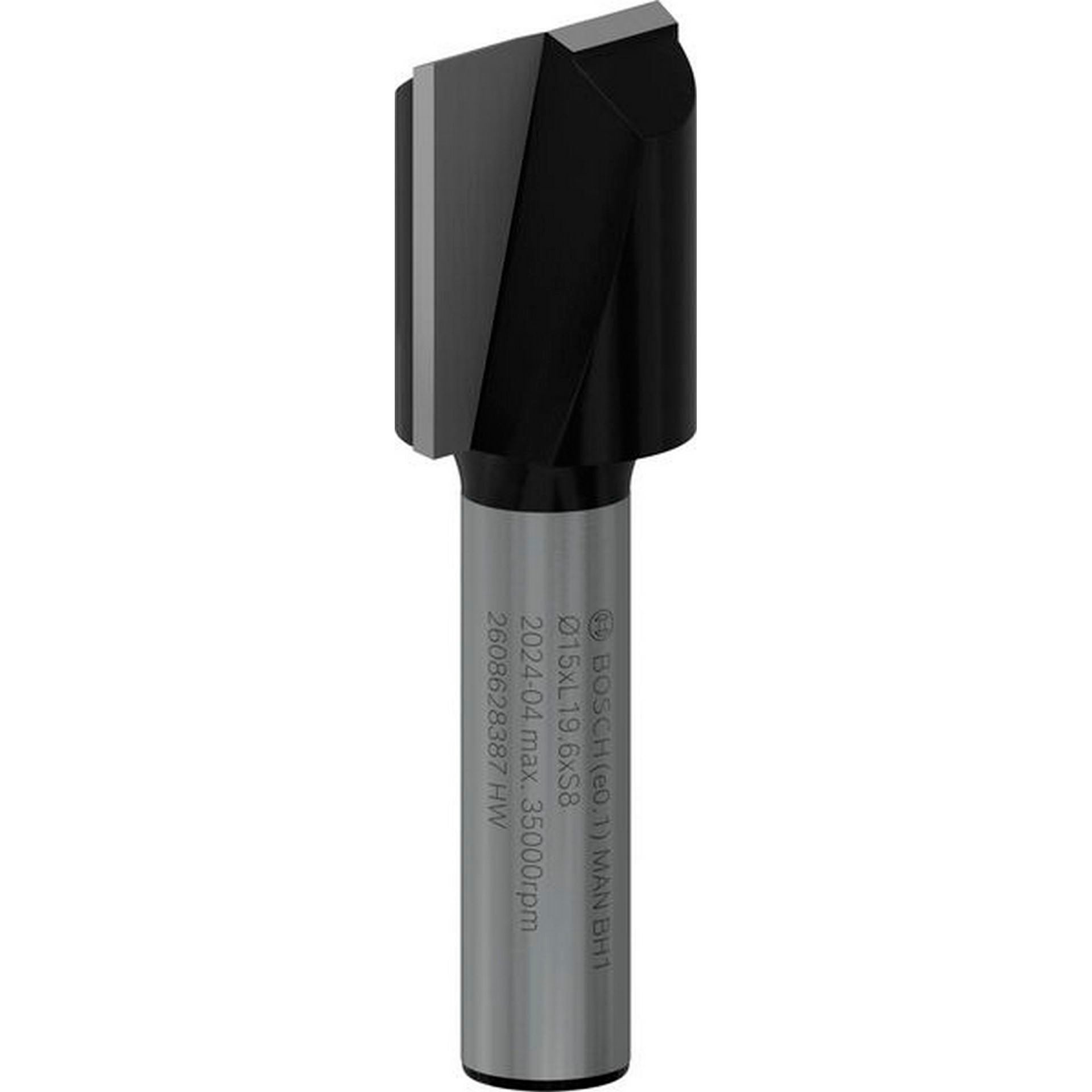 Bosch PRO Nutfräser, zweischneidig, D 15 mm, L 19,6 mm, S 8 mm #2608628387