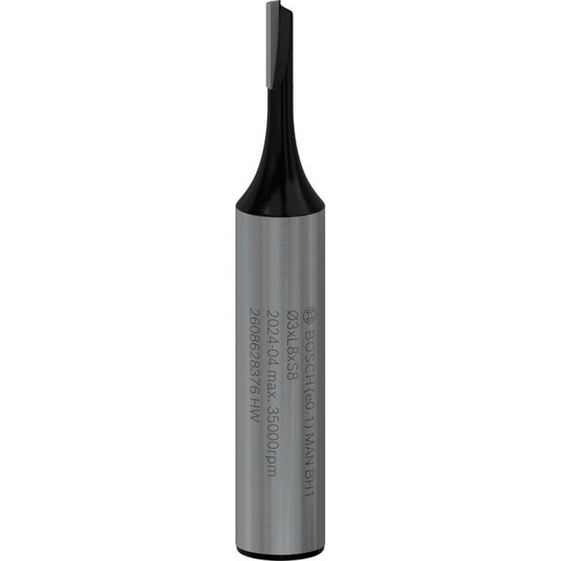 Bosch PRO Nutfräser, einschneidig, D 3 mm, L 8 mm, S 8 mm #2608628376