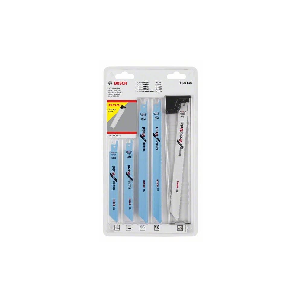 Bosch 6-tlg. Säbelsägeblatt-Set, Wood and Metal #2607010906