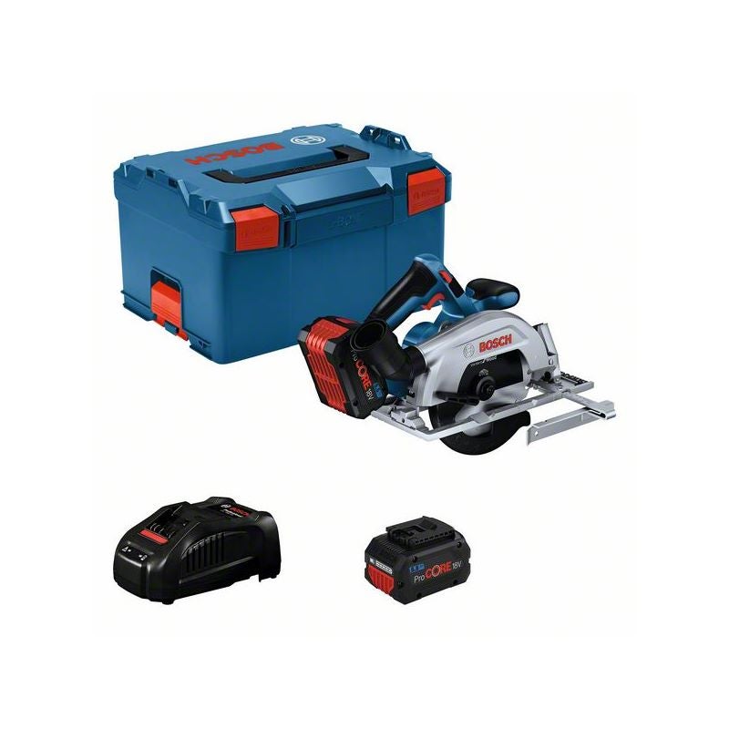 Bosch Akku-Kreissäge GKS 18V-57-2, 2 x Akku ProCORE18V 5.5Ah in L-BOXX #06016C1202