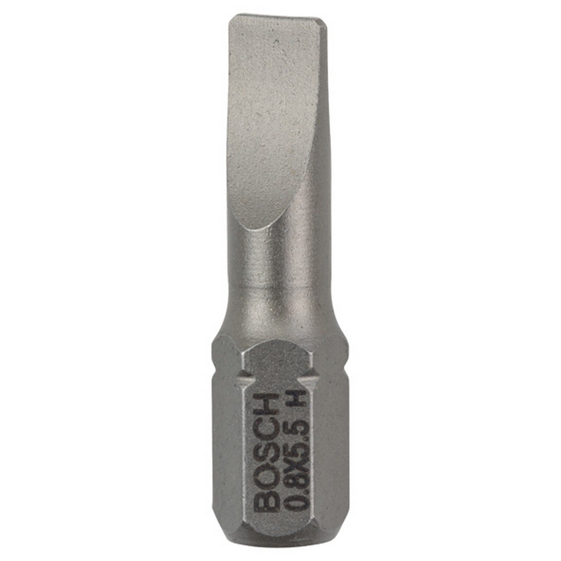 Bosch Schrauberbit Extra-Hart S 0,8 x 5,5, 25 mm, 25er-Pack #2607001463