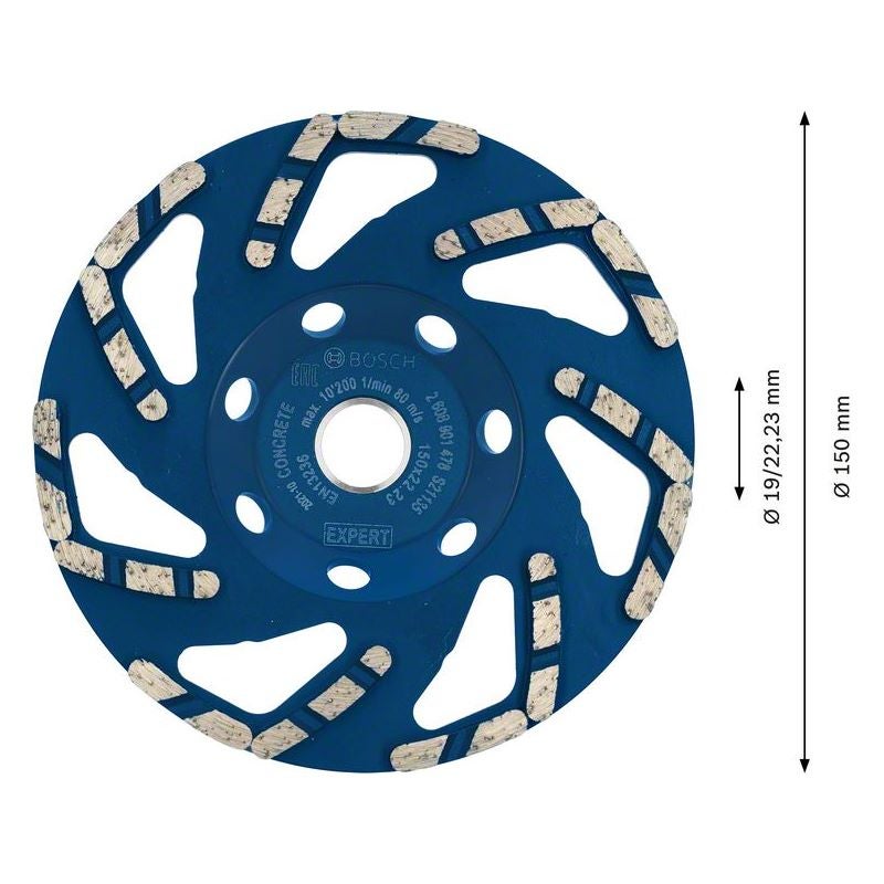 Bosch EXPERT Concrete Topfscheibe, 150x22,23x4,5 mm #2608901478