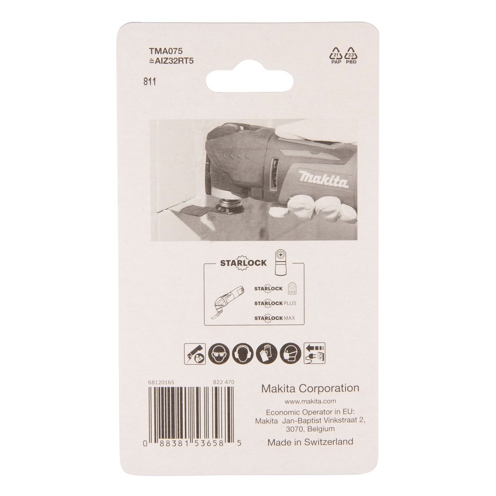 Makita Eintauch und Segmentsägeblatt HM/RIFF, 32 mm, TMA075 #B-65084