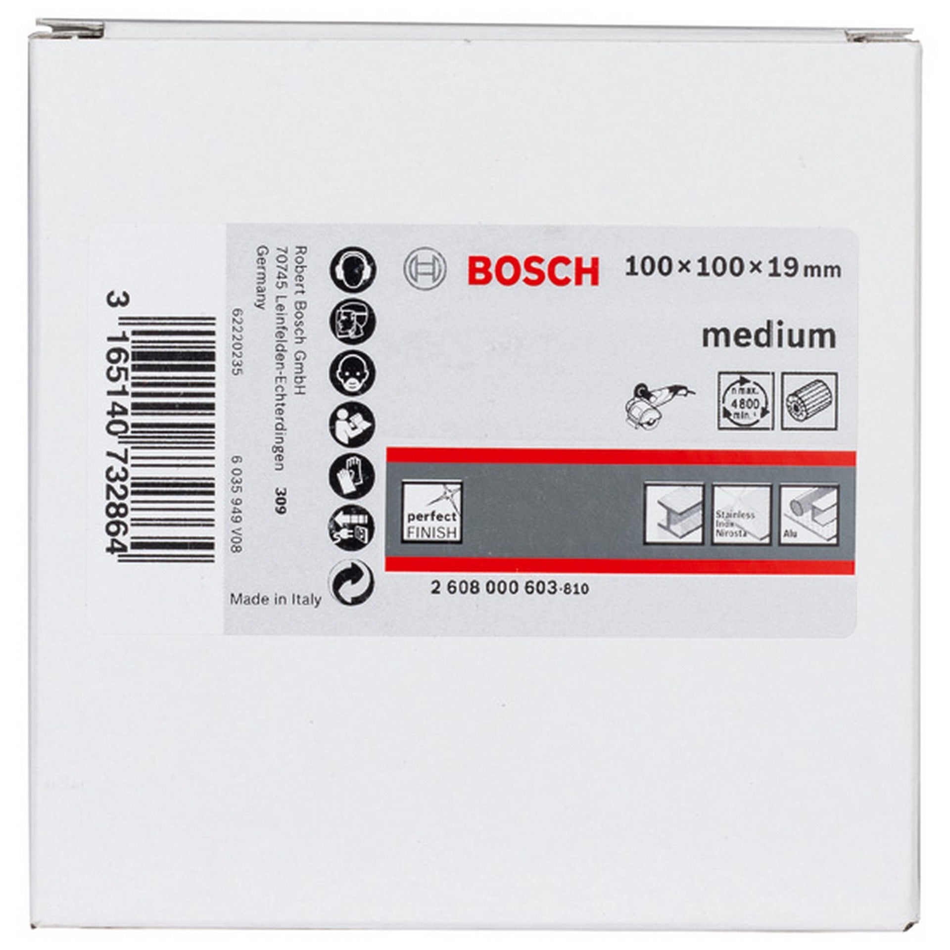Bosch Lamellenschleifwalze mit Vlies, 19 mm, mittel, 100 mm #2608000603