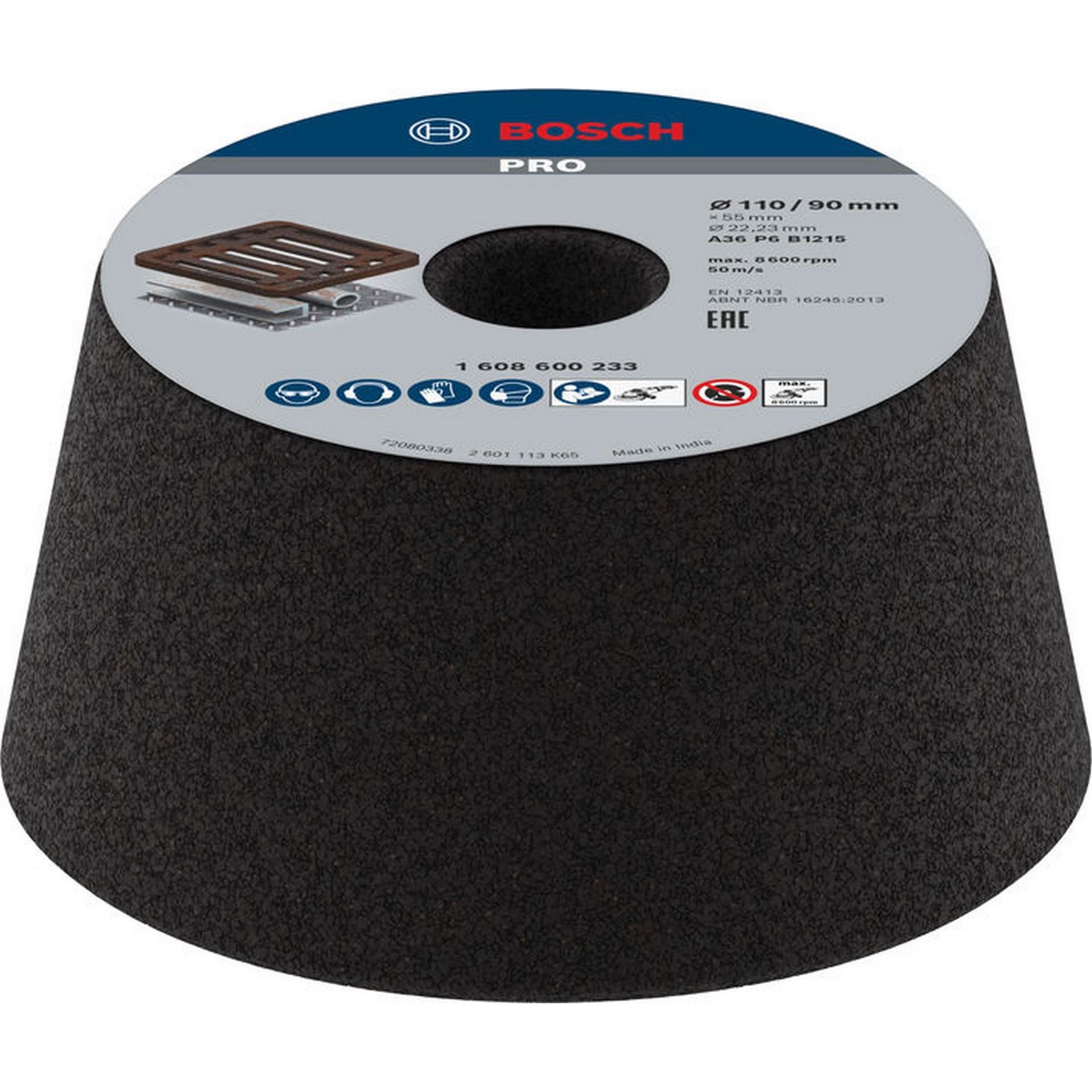 Bosch PRO Metal Konischer Schleiftopf, 90 x 110 x 55 mm, K36 #1608600233