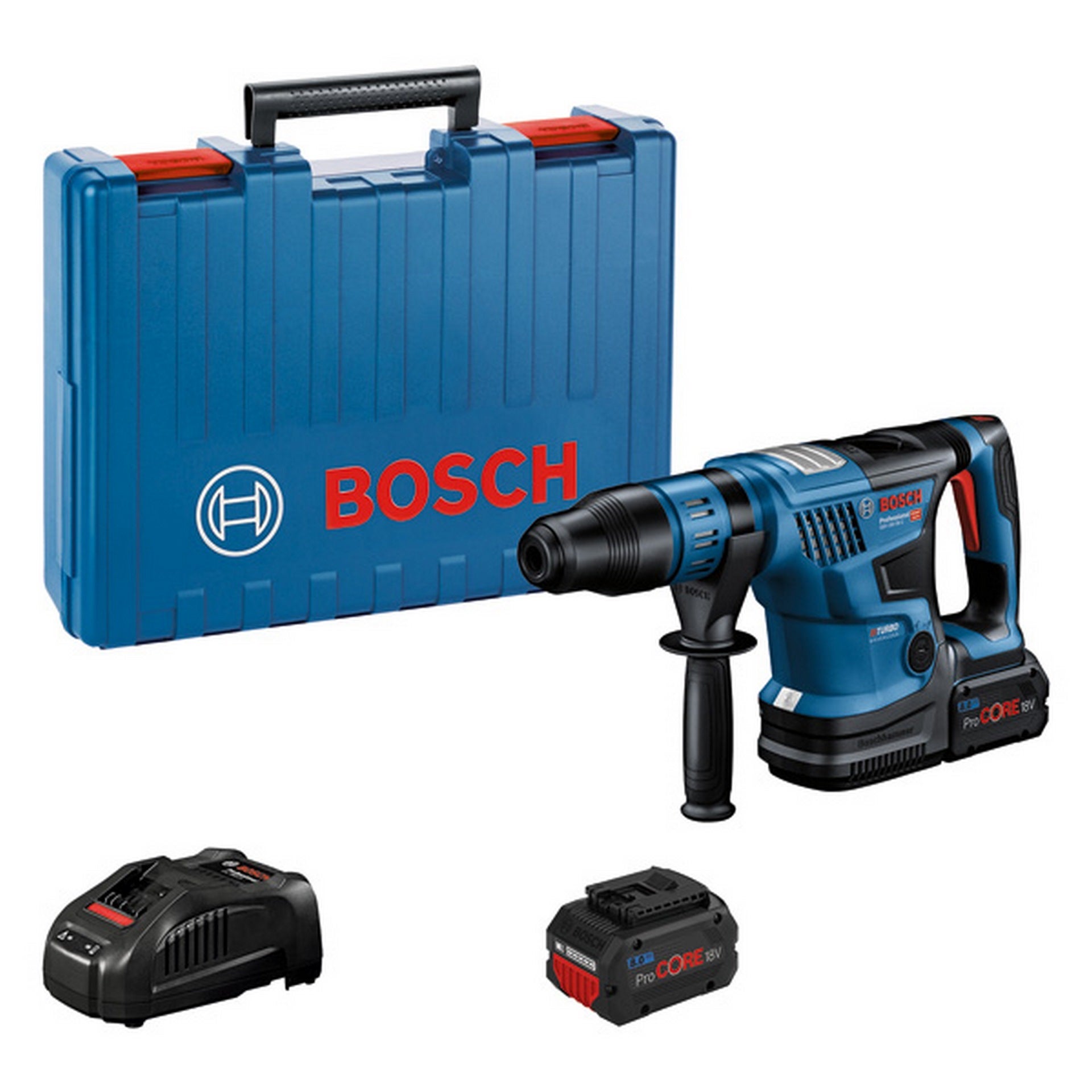 Bosch Akku-Bohrhammer mit SDS max GBH 18V-36 C, 2x ProCORE18V 8.0Ah, Handwerkerkoffer #0611915002