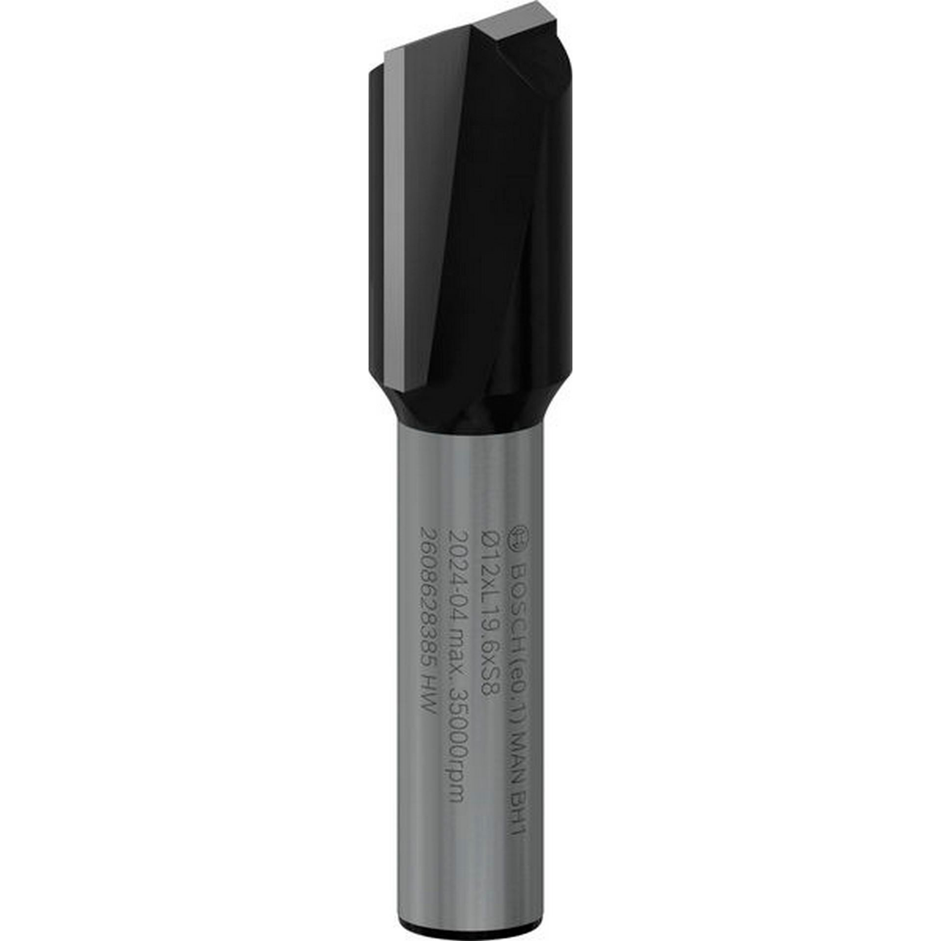 Bosch PRO Nutfräser, zweischneidig, D 12 mm, L 19,6 mm, S 8 mm #2608628385