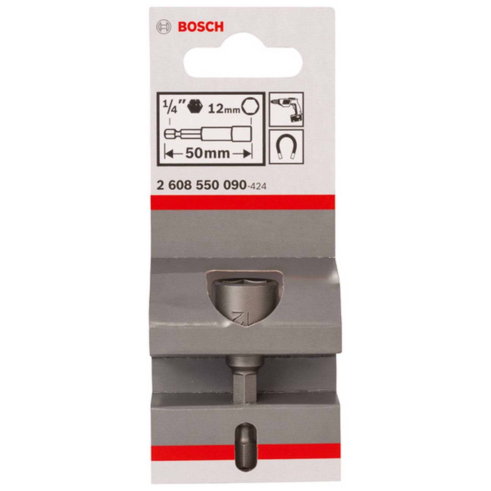 Bosch Steckschlüssel, 50 x 12 mm, M 7, mit Magnet #2608550090