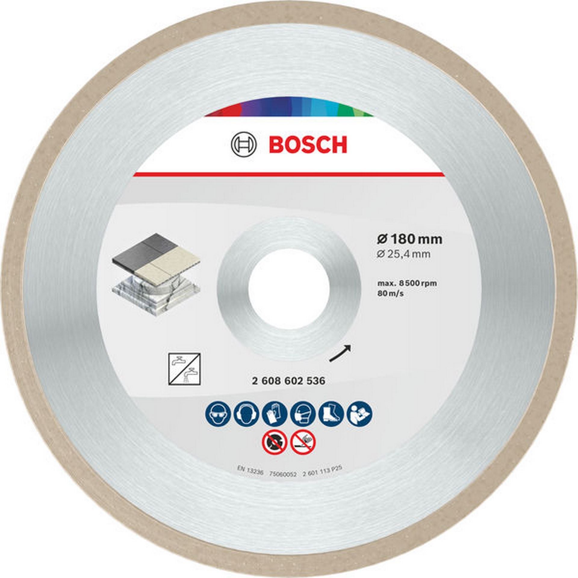 Bosch Ceramic Trennscheibe, 180 x 7 mm, Bohrung 25,4 mm #2608602536