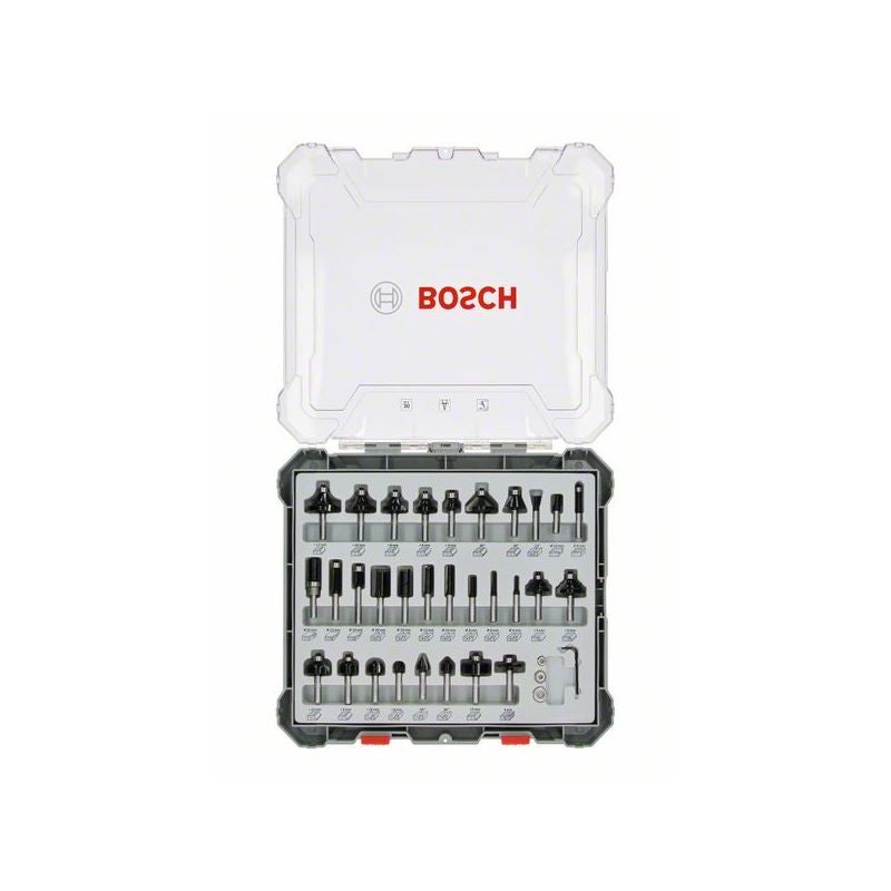Bosch PRO Fräser-Set, gemischt, Schaft 8 mm, 30-tlg. #2607017475