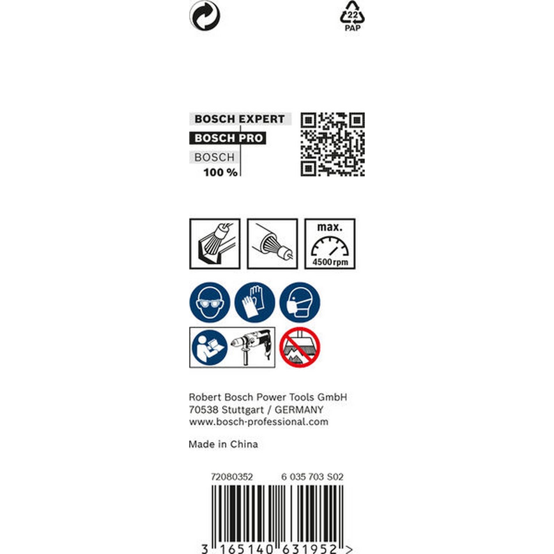 Bosch PRO Metal heavy Pinselbürste, gerader Schaft, 10 x 0,35 mm #2608622115