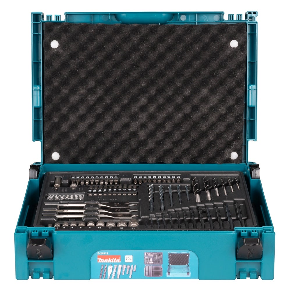 Makita Bohrer- und Schraubenbitsatz 70-teilig #E-24913