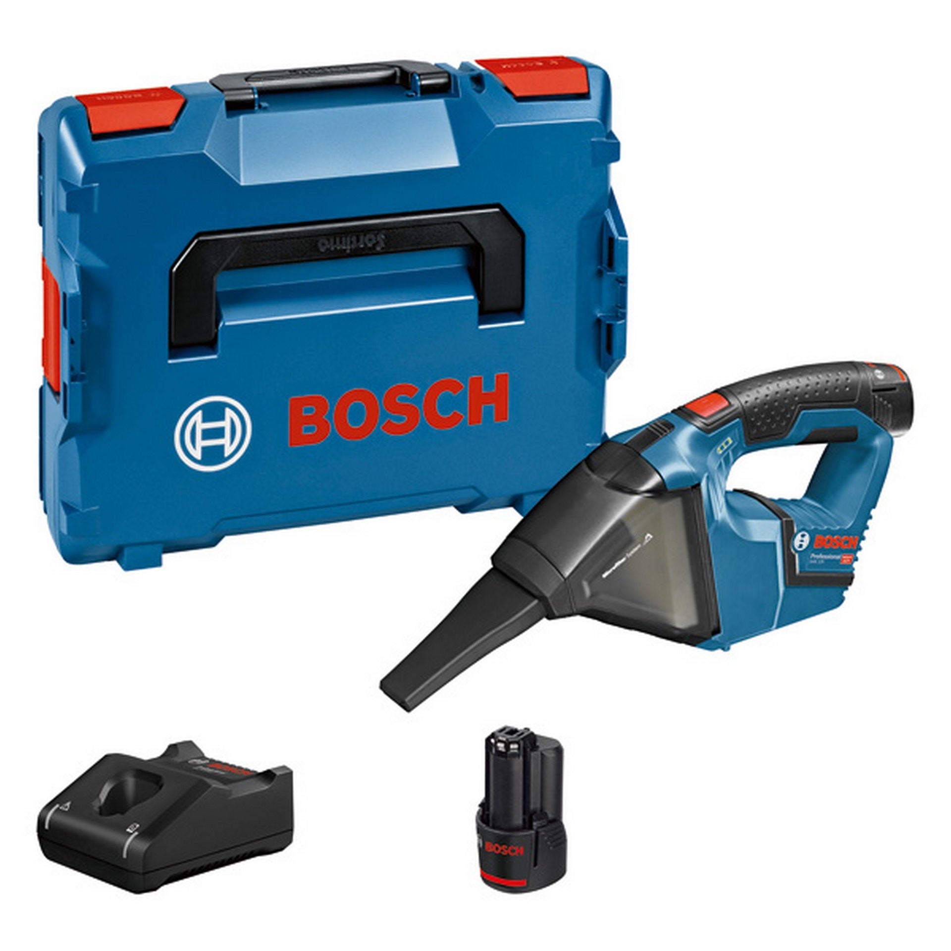 Bosch Akku-Sauger GAS 12V, 2 x Akku GBA 12V 3.0Ah in L-BOXX #06019E3003