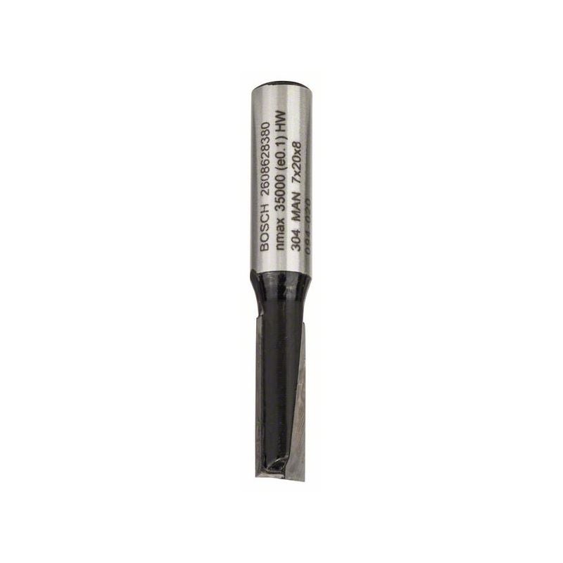 Bosch PRO Nutfräser, zweischneidig, D 7 mm, L 19,6 mm, S 8 mm #2608628380