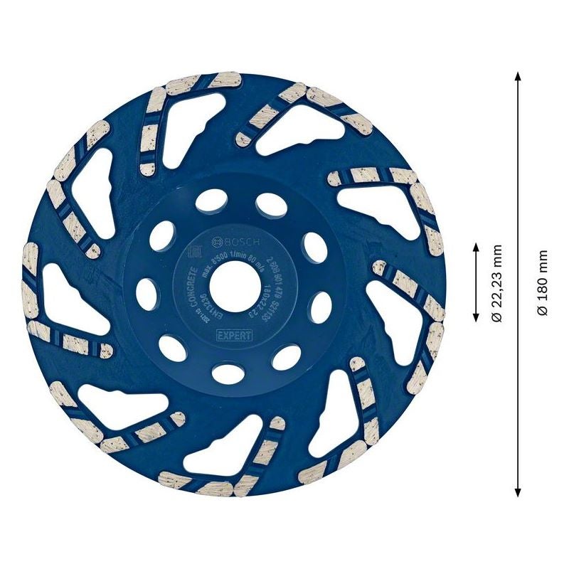 Bosch EXPERT Concrete Topfscheibe, 180x22,23x4,5 mm #2608901479