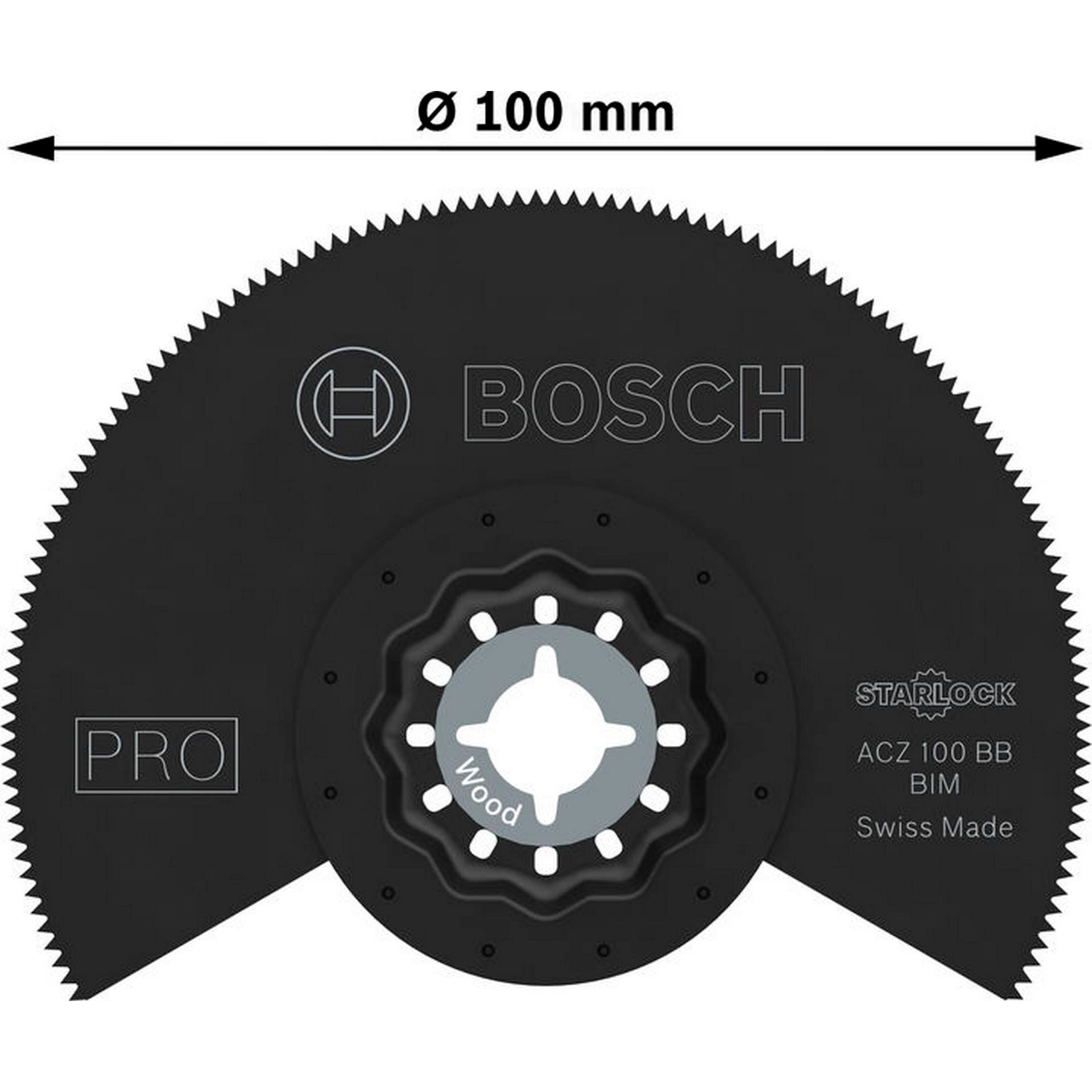 Bosch PRO ACZ 100 BB Blatt für Multifunktionswerkzeuge, 100 mm, 10-tlg. #2608669119