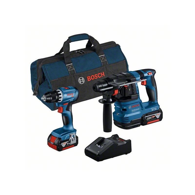 Bosch Combo Kit 2-tlg. Kit 18V: GSR 18V-45 + GBH 18V-22 + 2 x 4.0Ah + GAL 18V-40 (C) #0615A50038