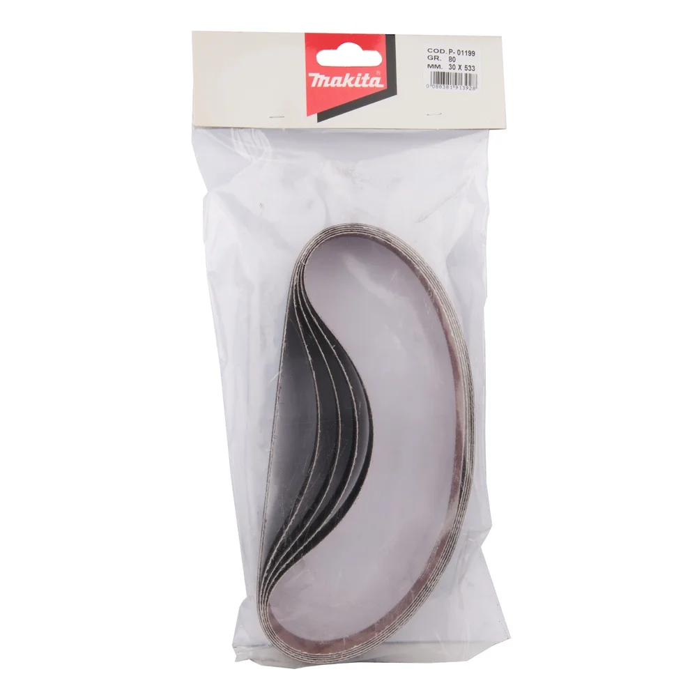 Makita Schleifband Glas 30 x 533 mm, K80, 5 Stk. #P-01199