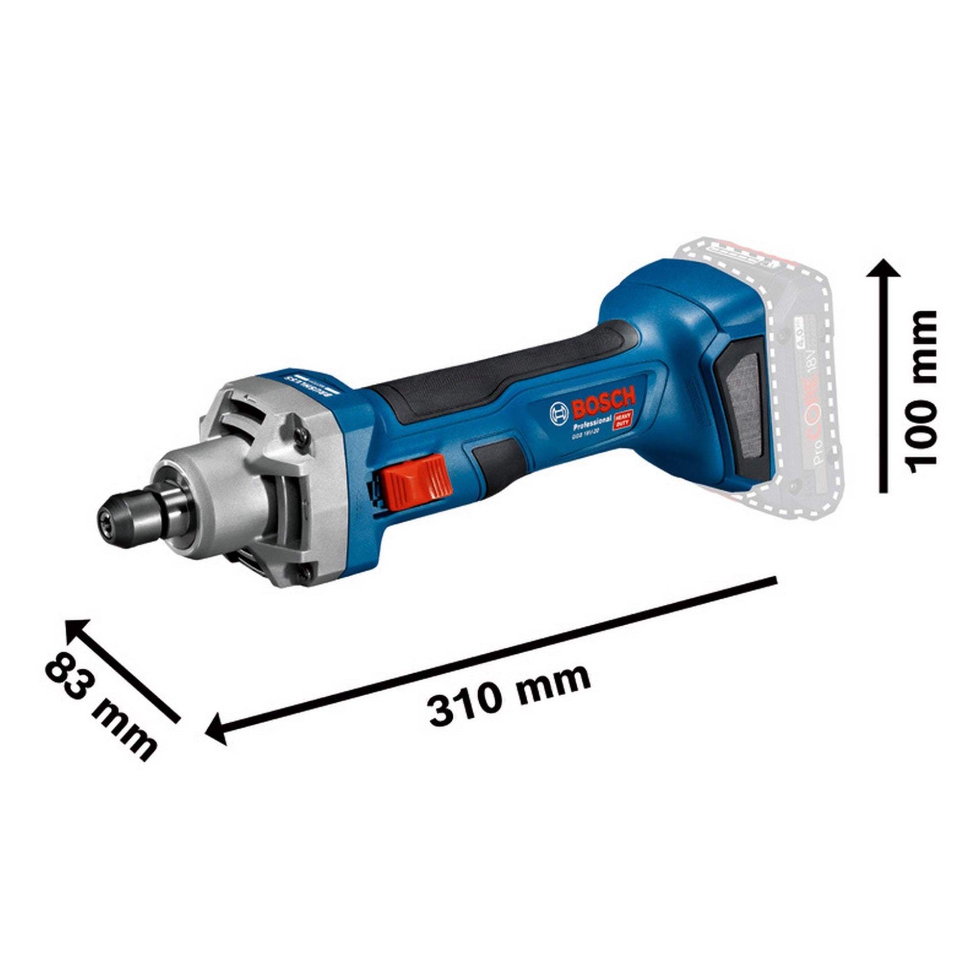 Bosch Akku-Geradschleifer GGS 18V-20 #06019B5401